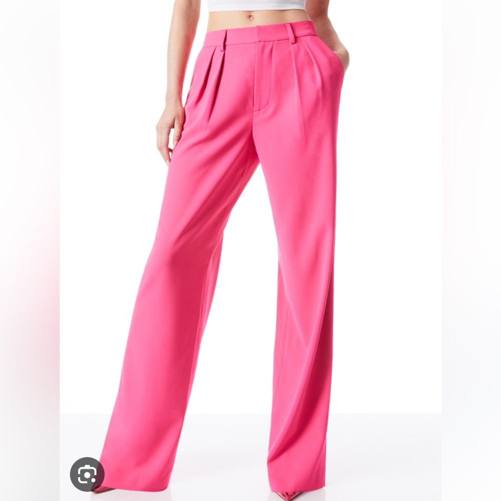Alice and Olivia Pompey Pants in Wild Pink